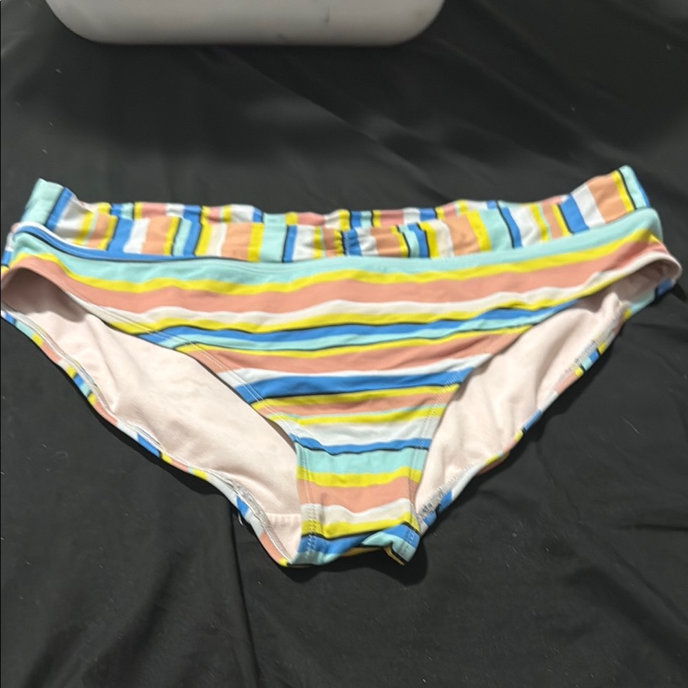 Colorful Striped Bikini Bottom